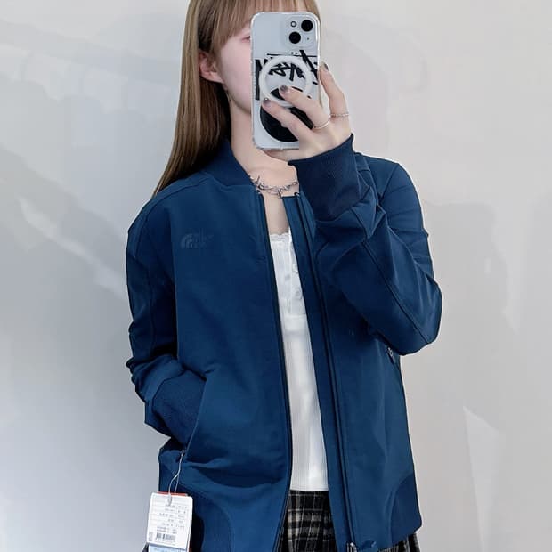 노스페이스 블루 블루종 자켓