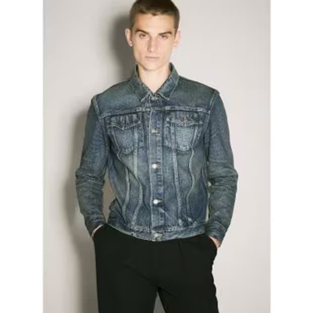 생로랑 청자켓 xl