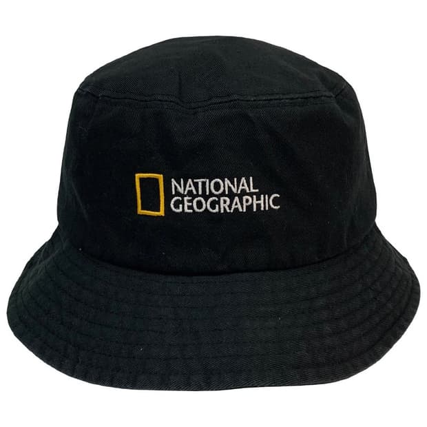내셔널지오그래픽 빅로고 코튼 버킷햇