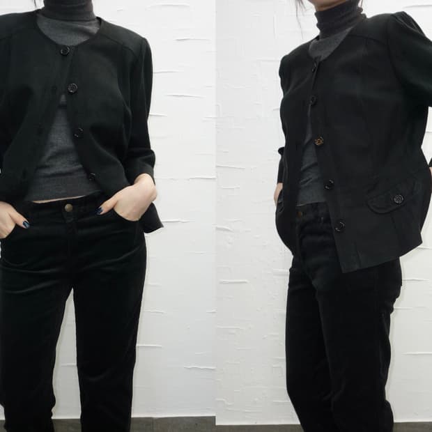 Burberry black autumn jacket