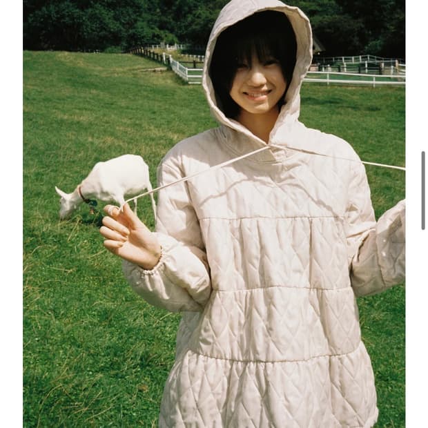 페스토 퀼티드 아노락 도브