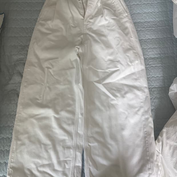 MM6 메종 마르지엘라 화이트 와이드 팬츠 size 36