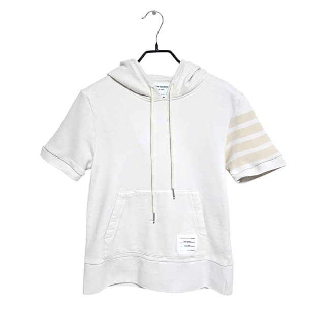 톰브라운 여성 4바 반팔 후드티셔츠