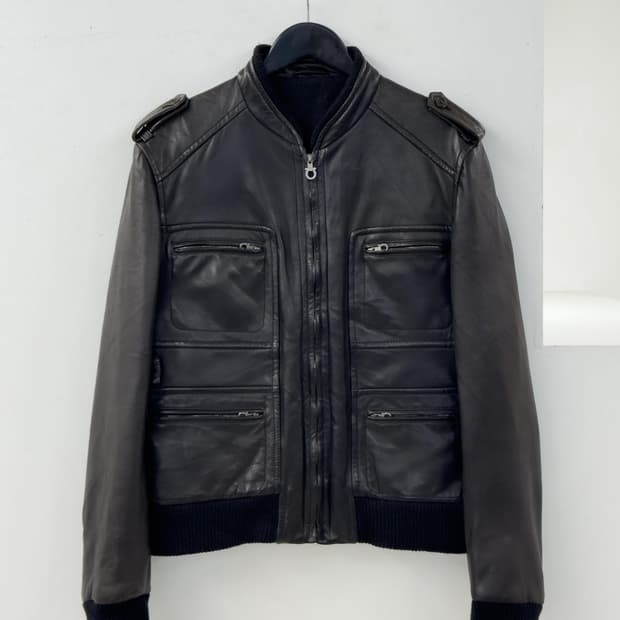 페레가모 레더 자켓