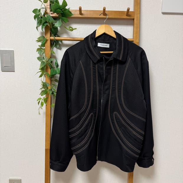 키코 코스타디노브 지란 파이핑 자켓 블랙