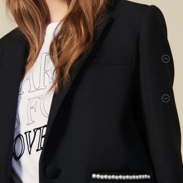 산드로 진주 블레이저 자켓