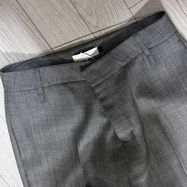 아모멘토 26ss 울 플레어 팬츠 M 그레이 베이지