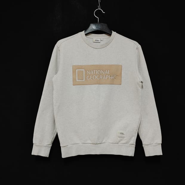 NATIONAL GEOGRAPHIC 내셔널 지오그래픽 사각로고 맨투맨