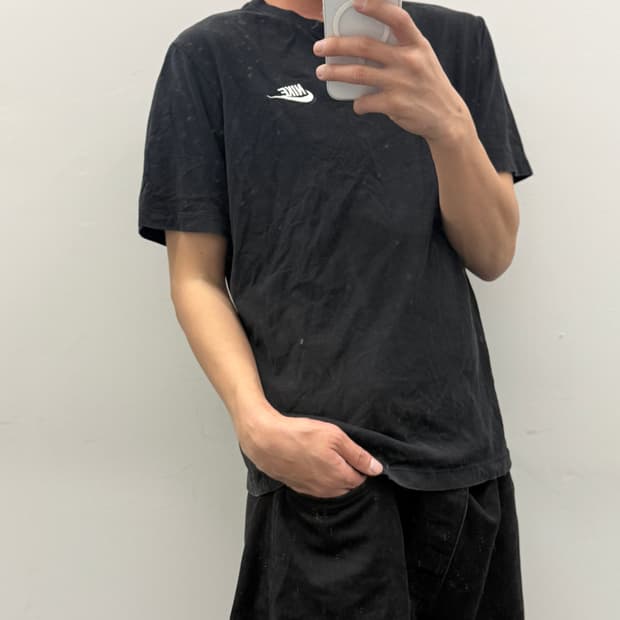 나이키 스우시 기본 반팔 티셔츠(블랙) 