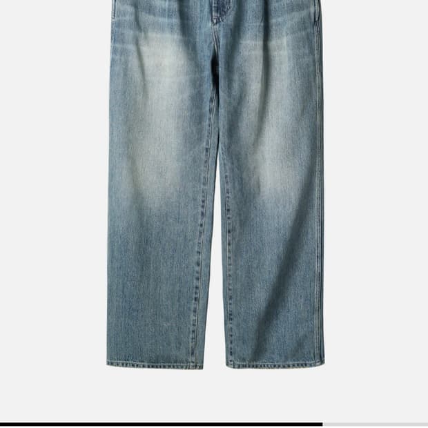 러프사이드 드레이프 데님 블리치 3사이즈 판매합니다.