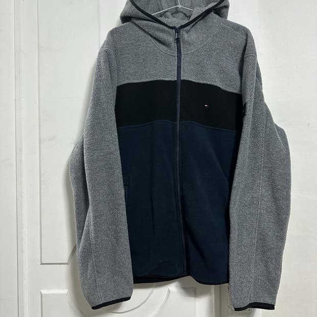 타미힐피거 후드 플리스