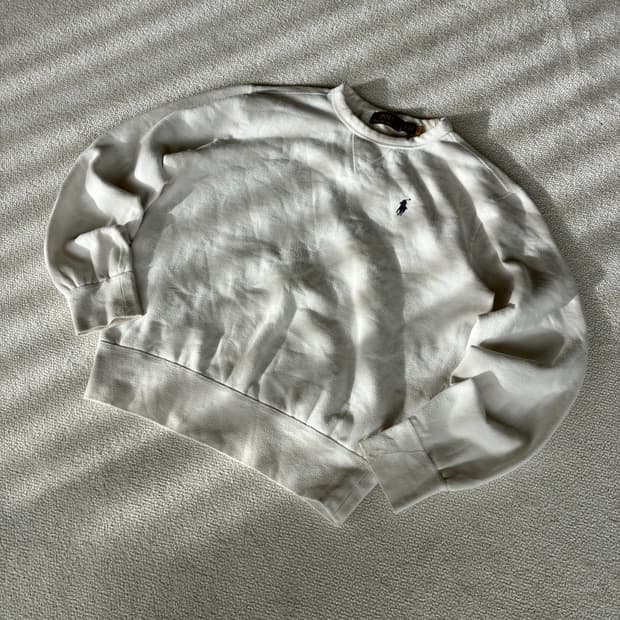 폴로 기모 맨투맨 