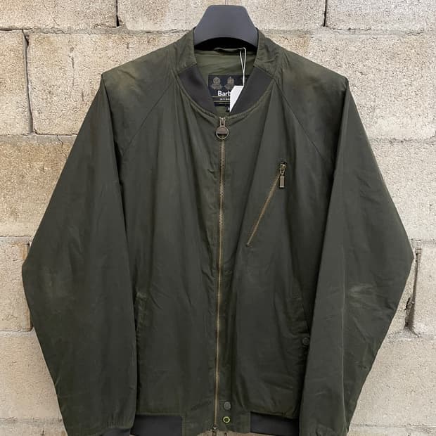 바버 인터내셔널 글렌데일 왁스 봄버 자켓