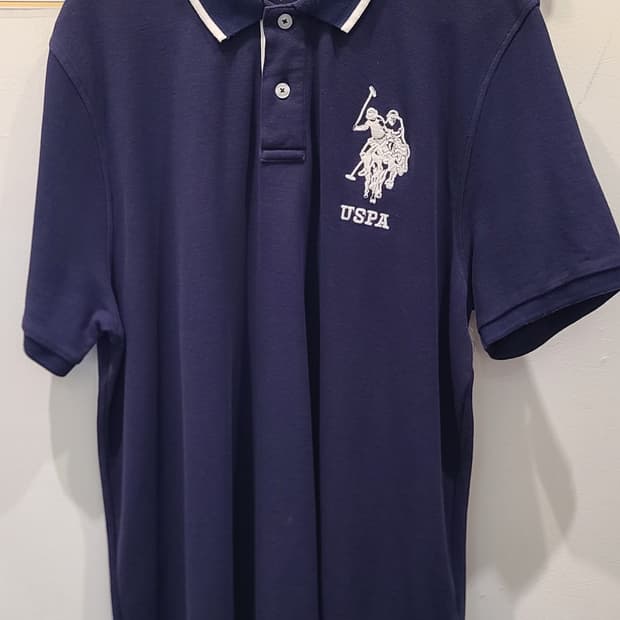 USPA 반팔 카라 티셔츠 