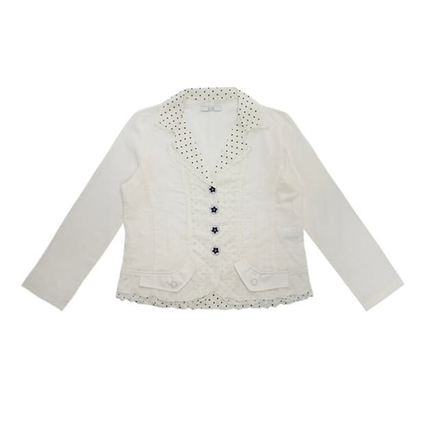 BUTTON POINT STRIPE SHIRTS [IVORY]