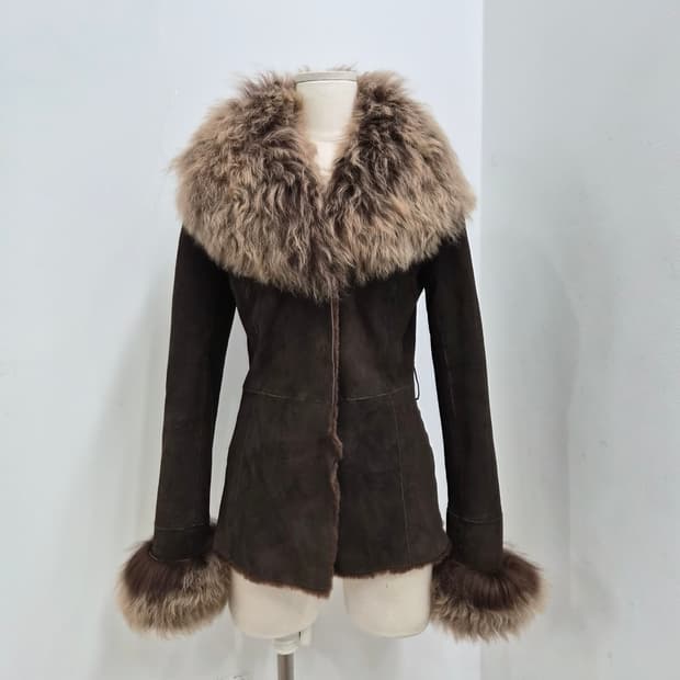 리얼양털 퍼카라 무스탕자켓