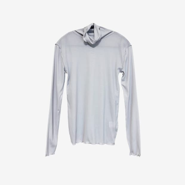 Sheer Ruffle T-shirt - Light Purple