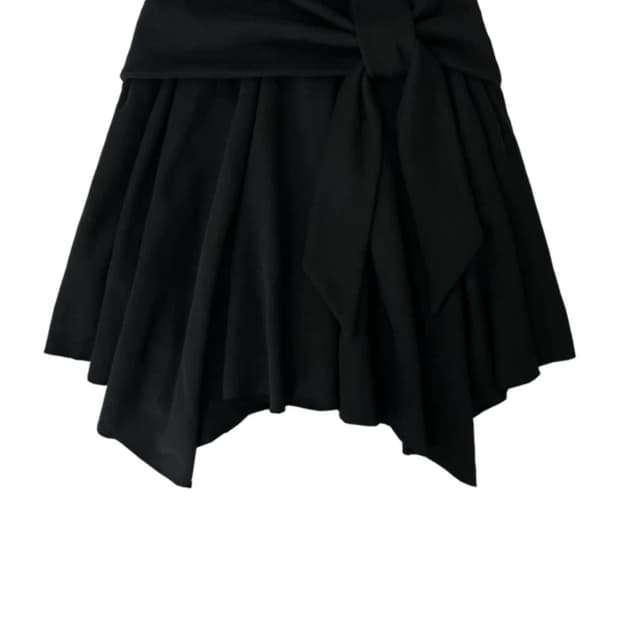 체메씨 리본 스커트