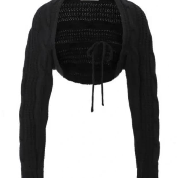 쓰리타임즈 케이블 볼레로 22fw