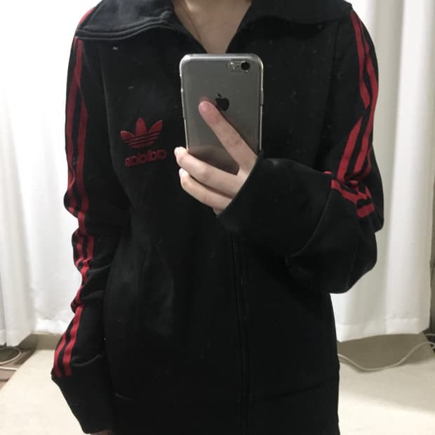 아디다스 검빨 블랙 레드 유로파 져지 트랙탑 100
