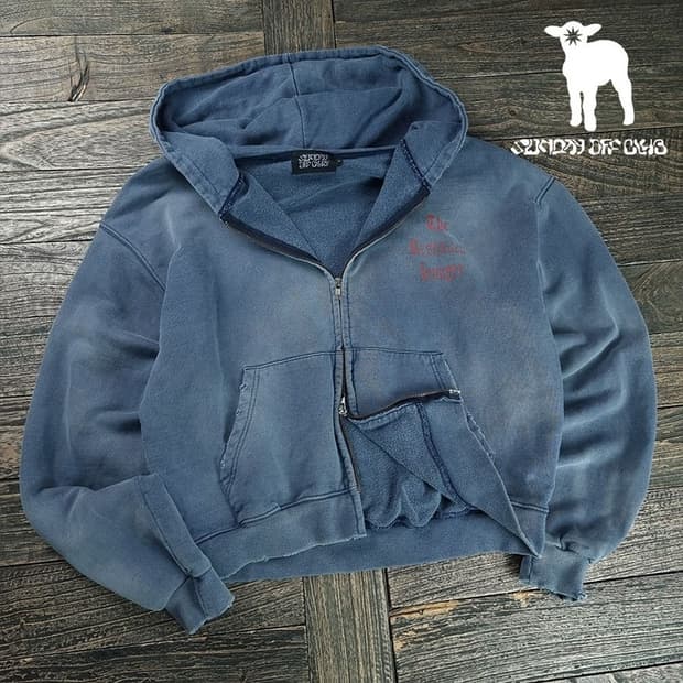 [선데이오프클럽] 더 리스트레인드 헝거 헤비 테리 크롭 후드 M20246