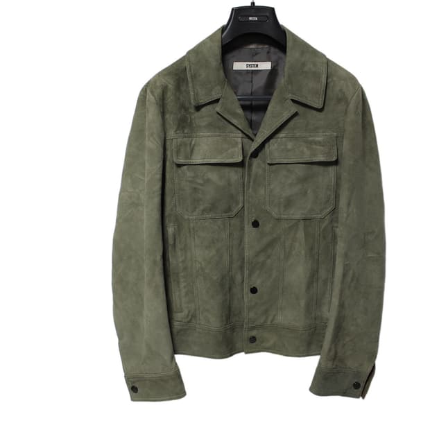 SYSTEM 시스템옴므 스웨이드 트러커자켓