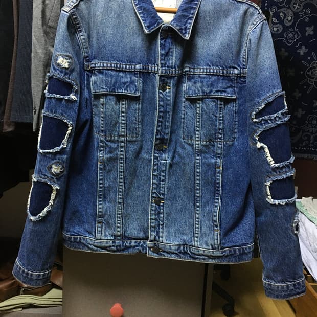 헬무트랭 데님 자켓