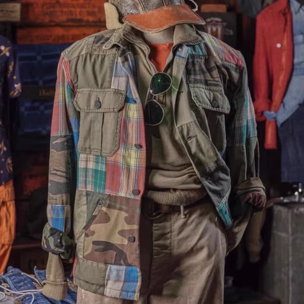 rrl 패치워크 자켓 L 새상품