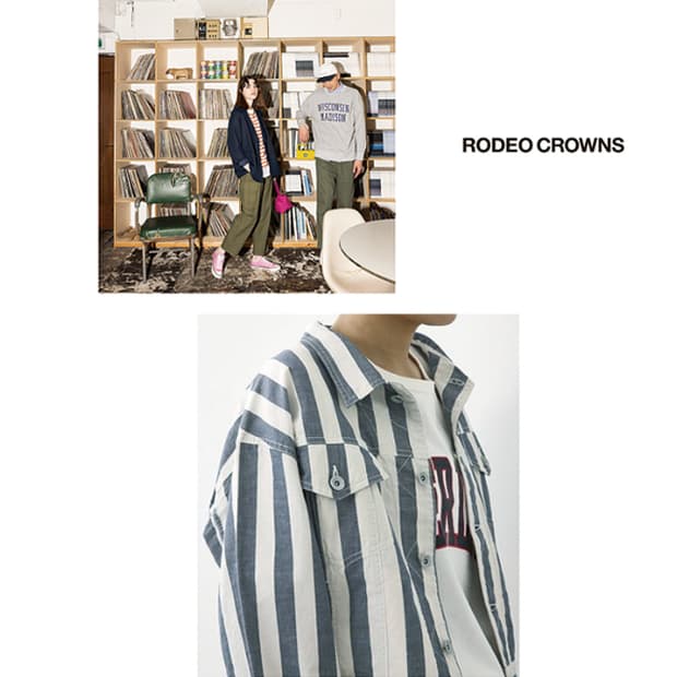 RODEO CROWNS 스트라이프자켓