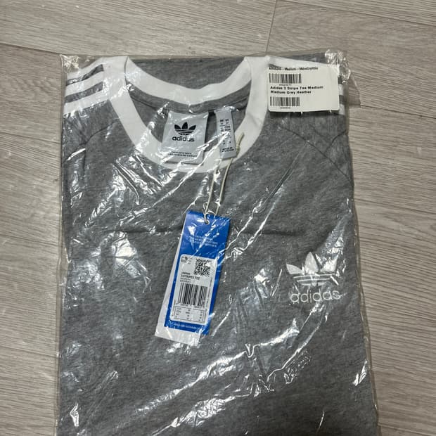 [US M] 아디다스 아디컬러 3선 스트라이프 반팔 티셔츠