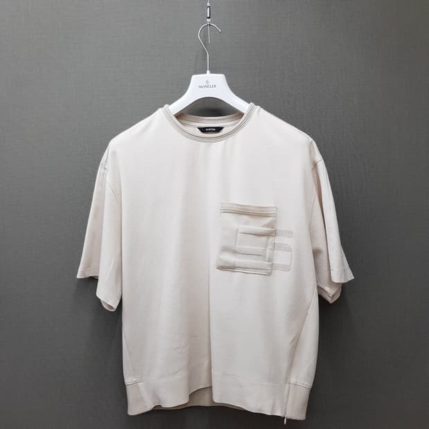 한섬 시스템옴므 2022 포켓 디테일 반팔 티셔츠 100사이즈