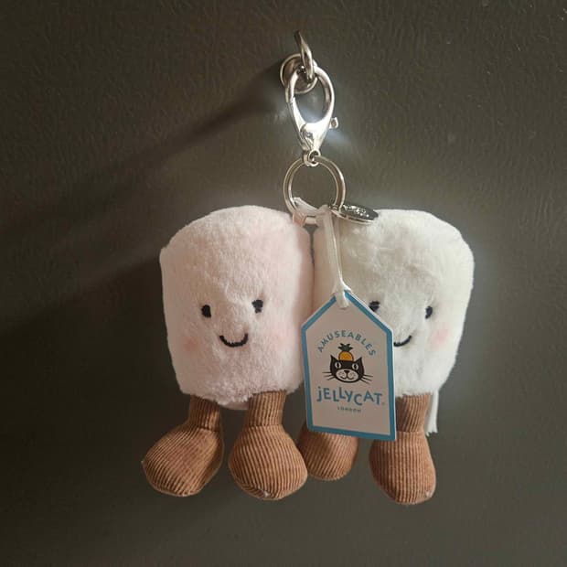 jellycat marshmallow keyring