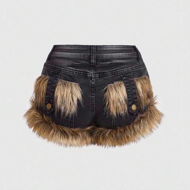 쉬인 퍼 반바지