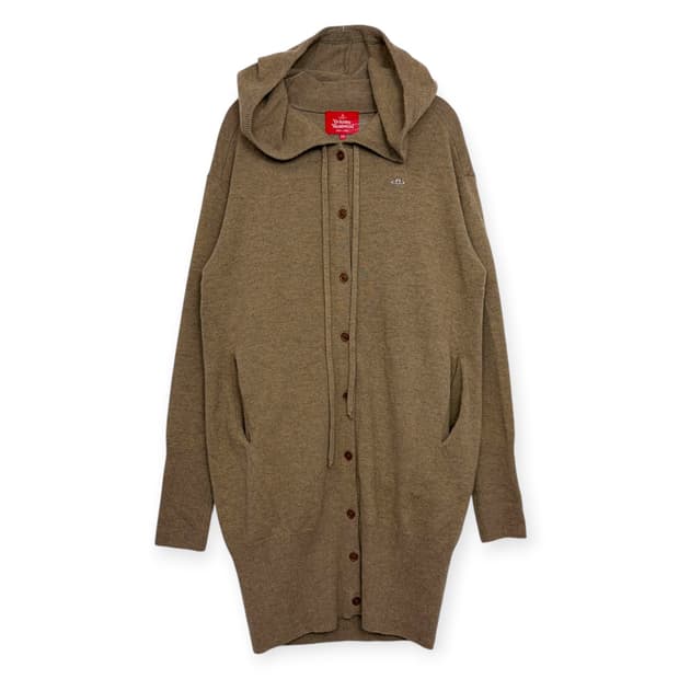 비비안웨스트우드 오브 후드 니트 가디건