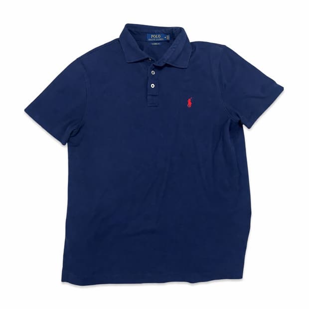 폴로 랄프로렌 클래식 포니 반팔 카라티 네이비