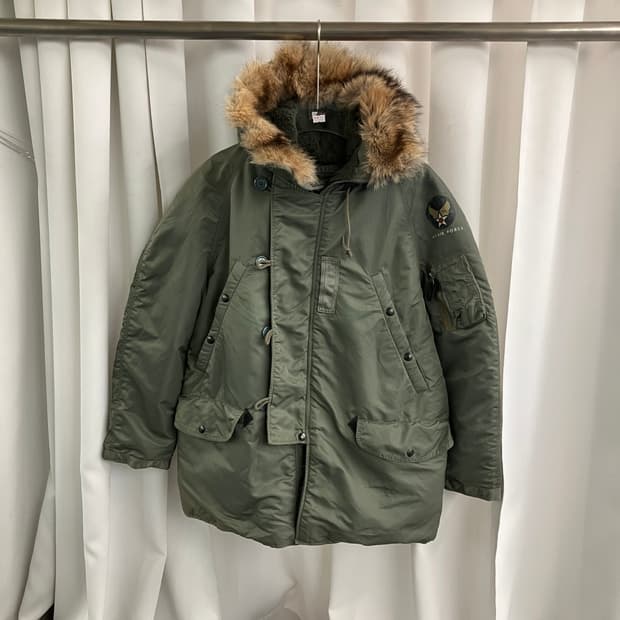 버즈 릭슨 N3B 밀리터리 야상 파카 S