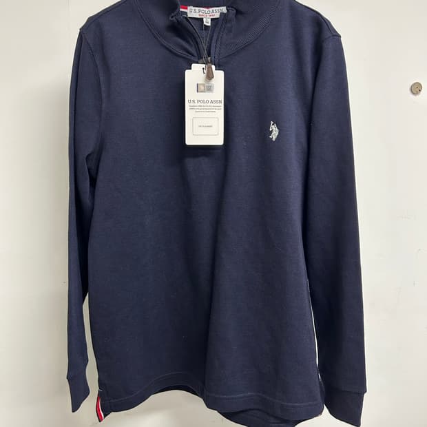 유에스폴로어슨 여성 네이비 맨투맨 티셔츠 100