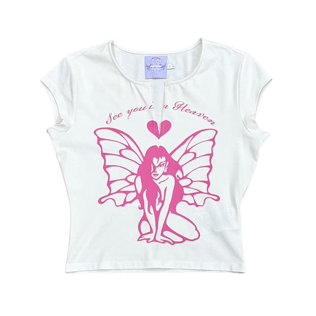 헤븐 바나 영슈타인 엔젤 티셔츠