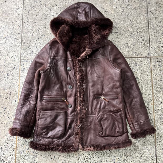 [XL] 빈티지 B7 무스탕 무통 자켓