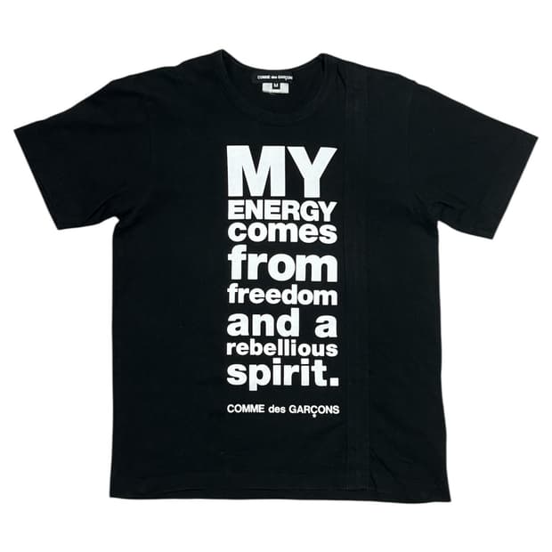 2016 꼼데가르송 자유와 혁명 정신 반팔 티셔츠