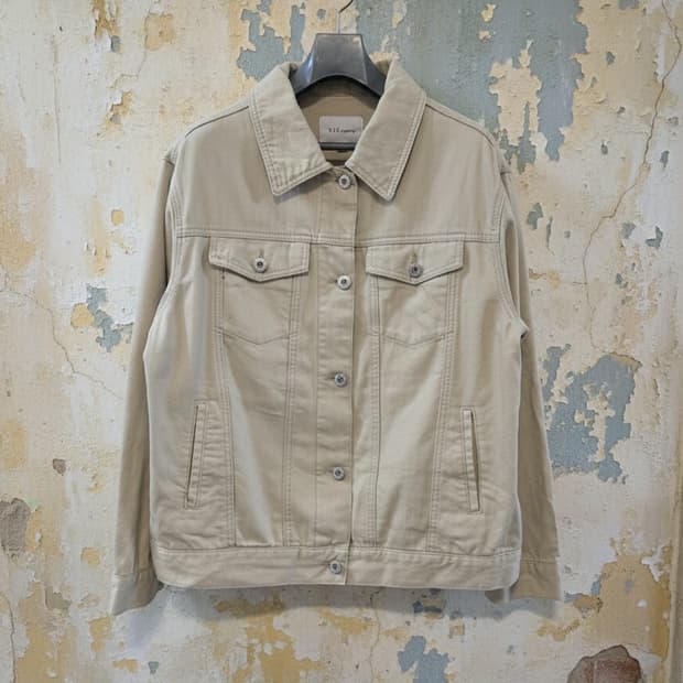 닉스 시그니처 여성 베이지 데님 자켓(77사이즈)