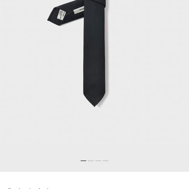 포터리 울 슬림 타이 블랙