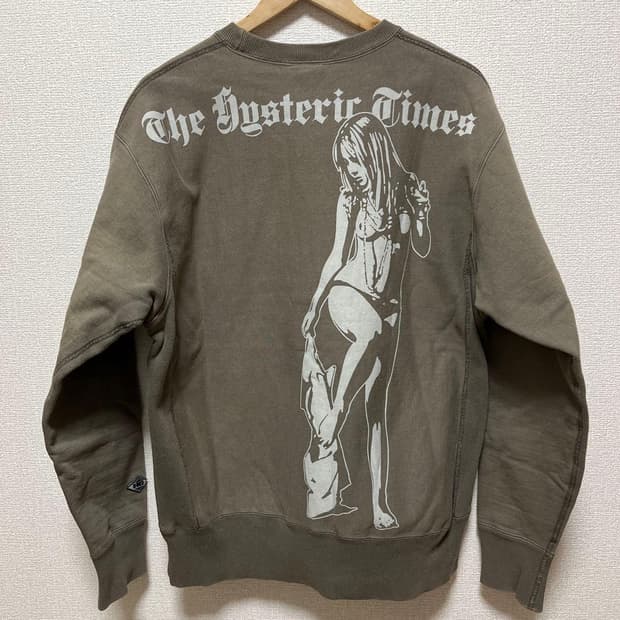 히스테릭 글래머 더 히스테릭 타임즈 백 프린트 맨투맨