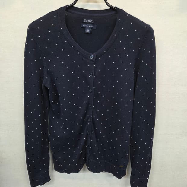 타미힐피거 여성 도트 가디건 xs