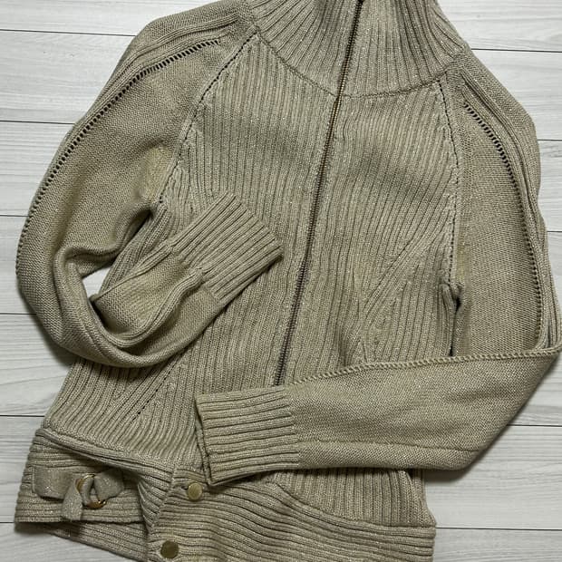 빈티지 니트 집업