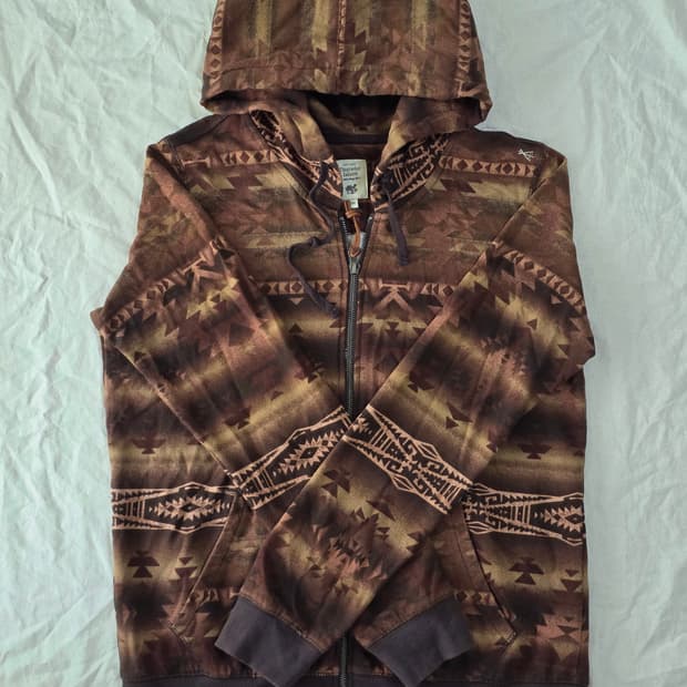 Thursday Island 에스닉 패턴 후드 집업