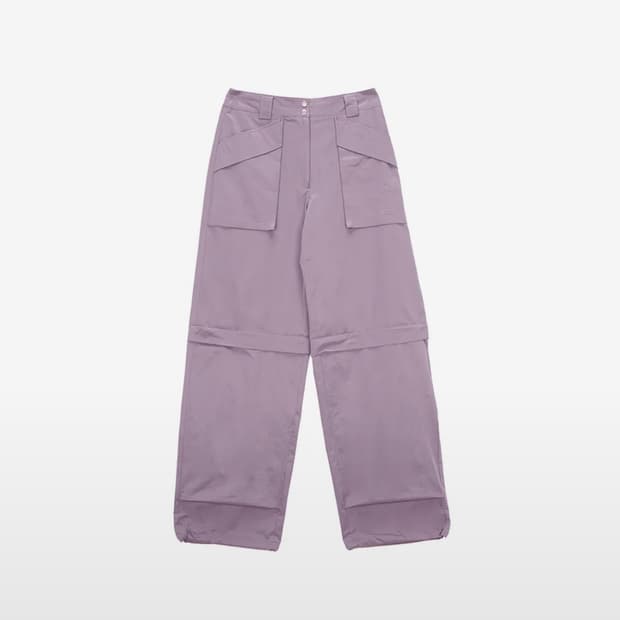 마뗑킴 KNEE ZIP OUT POCKET PANTS IN PURPLE