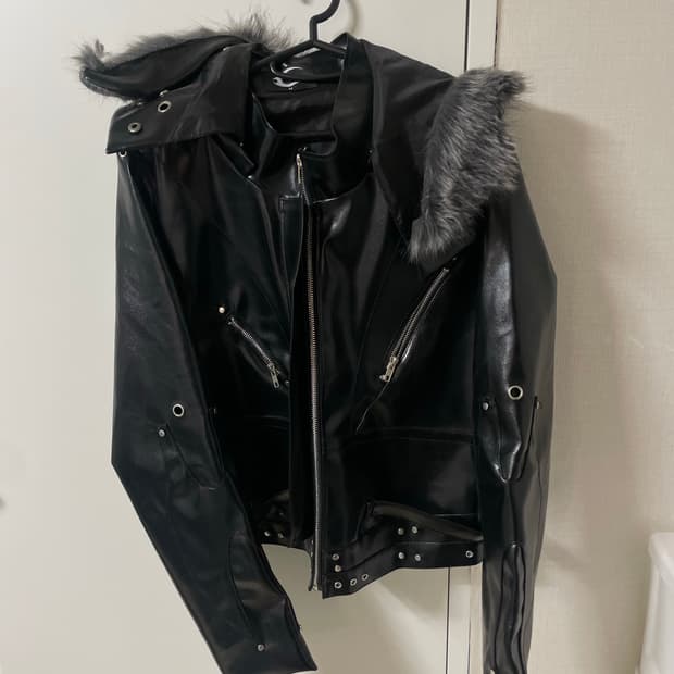 cozy 레더자켓