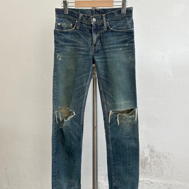 Hysteric Glamour 히스테릭글래머 데미지 데님 팬츠 