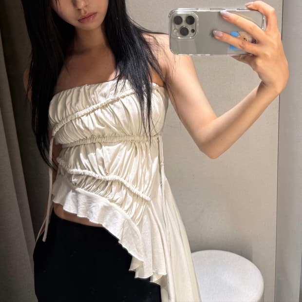 자라 드레이프 셔링 탑